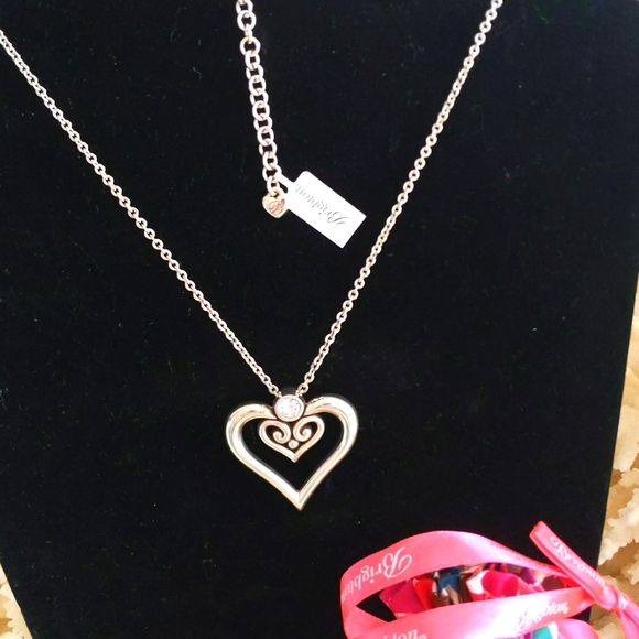 Brighton 🔥NWT🔥 - heart necklace with crystal charm. Never worn brand new. A+ - Picture 4 of 9